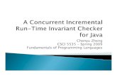 ChenyuZheng CSCI 5535 -Spring 2009 Fundamentals of ...bec/courses/csci5535... · CSCI 5535 -Spring 2009 Fundamentals of Programming Languages . Goal Assertions in Java Thoughts from