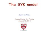 The SYK model - Harvard Universityqpt.physics.harvard.edu/talks/aspen_tutorial18.pdfquantum Hall state both have quasiparticles; however, the quasi-particles do not have the same quantum