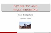 Stability and wall-crossing - Clay Mathematics InstituteT = Quot O T T. (vi) Putting it all together: QuotO A T= Quot O T T Quot O A]. (vii) Restrict to sheaves supported in dimension