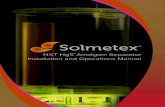 NXT Hg5 Amalgam Separator Installation and Operations Manual · 2020. 8. 18. · NXT Hg5 Install Ops Manual 11.2017 In 1999, Solmetex designed the Hg5 that has quickly become the