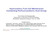 Hydrocarbon fuel cell membranes Bae... 3 Fuel Cells: PEMFC and AEMFC ¢â‚¬¢ Higher power density ¢â‚¬¢ Automobile