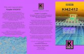 Kugler KH2412 ... For more information, call toll free: 1-800-445-9116 Kugler Company ¢â‚¬¢ P.O. Box 1748