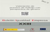 XXIII - Igualdad en la Empresa - Ministerio de Igualdad · 2020. 1. 31. · Por ello, además de la definición general y de la descripción de los sistemas de valoración de puestos