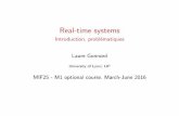 Introduction, probl ematiques Laure Gonnordlaure.gonnord.org/pro/teaching/SysTR1516_M1/cm_implem.pdf · 2016. 3. 13. · machine, communique avec un syst eme UNIX qui tourne sur une