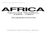 A Guide to the Microfilm Edition of AFRICA · 2014. 3. 16. · A Guide to the Microfilm Edition of AFRICA Special Studies, 1989-1991 Supplement Project Coordinator Paul Kesaris Guide