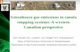 Greenhouse gas emissions in canola cropping systems: A western Canadian perspective · 2015. 12. 16. · Greenhouse gas emissions in canola cropping systems: A western Canadian perspective
