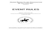 EVENT RULES - HRCAV...Section Number – Page Number 2-3 Event Rules REV: Jan 2009, July 09, Jan 2010, July 2010, Jan 2011, Jan 2012, July 2013, Jan 2014, Jan 2015, July 2018, Oct
