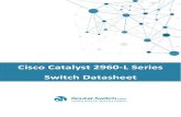 Cisco Catalyst 2960-L Series Switch Datasheet€¦ · CISCO-PAGP-MIB CISCO-POE-EXTENSIONS-MIB UDP-MIB Standards IEEE 802.1D Spanning Tree Protocol IEEE 802.1p CoS Prioritization IEEE