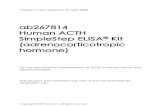 Version 1 Last updated 18 April 2020 hormone ...€¦ · ACTH, adrenocorticotropic hormone, is a peptide hormone cleavage product of the POMC protein produced by the pituitary gland.