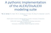 of the ALEXI/DisALEXI modeling suite - UMDA pythonic implementation of the ALEXI/DisALEXI modeling suite 1,4M. A. Schull, 2C. Hain, 3M. C. Anderson, 3F. Gao, 4X. Zhan,5S. Akasheh and