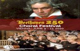 Choral Festival - Beethoven 250 · 2019. 1. 25. · Music Celebrations International (MCI) would like to invite your choir to perform in the Beethoven 250 Choral Festival in Vienna