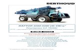 Extranet Berthoud - 82490 B Raptor Ru...A4VG125+125 (HP3211) для RAPTOR 4200. - Масляный бак: 110 литров. - 4 ведущих колеса со встроенными