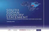 SOUTH SUDAN COUNTRY STATEMENT · 2018. 11. 21. · South Sudan Country Statement: Addressing Migrant Smuggling and Human Trafficking in East Africa i This report is one of a series