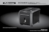POWERSHRED 99Ciassets.fellowes.com/manuals/99Ci_Manual_1L_120611.pdf · 2011. 12. 21. · • Shredder must be plugged into a properly grounded wall outlet or socket of the voltage