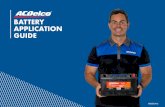 BATTERY APPLICATION GUIDE - Yellowpages.com€¦ · Daewoo _____ 27 Daihatsu_____ 27 Datsun _____28 ... (bus), agricultural, mining and earth moving applications. ACDelco Commercial