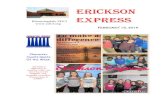 ERICKSON EXPRESSERICKSON YEARBOOK It is time to order the Erickson yearbook for 2015-2016. The fifth grade staff have been working since fall and have chosen the theme, cover, and