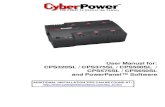 User Manual for: CPS320SL / CPS375SL / CPS500SL ......8. Your UPS is equipped with an auto-charge feature. When the UPS is plugged into an AC outlet, the battery will automatically