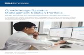 Dell Technologies US - OpenManage Systems Management Solution Portfolio · 2020. 10. 2. · 7 | OpenManage Systems Management Solution Portfolio 2020 Dell Inc. or its subsidiaries.
