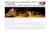 Mitteilungsblatt - Waltingarchiv.walting.com/downloads/mb201312.pdf · Dezember 2013 1 Mitteilungsblatt Altmühl-Jura Gemeinde WalTinG Christbaum vor der Kirche in Pfalzpaint Weihnachts-