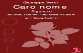 Rigoletto - printmusicCaro nome aus Rigoletto Giuseppe Verdi Bb Solo Clarinet und Blasorchester arr. Georg Zwettler Dauer / Duration: ca. 6`00“ Schwierigkeitsgrad / Grade: Orchester