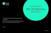OWNER’S MANUAL IPS LED Monitor · * LG LED Monitor applies LCD screen with LED backlights. Please read this manual carefully before operating your set and retain it for future reference.