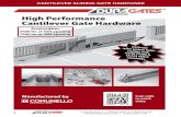 The one-stop solution for light, medium or heavy sliding gates | - … · 2020. 10. 6. · USE FOR GATES WITH AN ARCHED TOP OR PROTRUDING PICKETS CGI-251 Stainless steel For up to