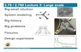 2.76 / 2.760 Lecture 3: Large scale - MIT OpenCourseWare · 2020. 12. 31. · 2.76 Multi-scale System Design & Manufacturing 2.76 / 2.760 Lecture 3: Large scale Big-small intuition