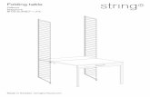 Fällbord Klapptisch 折りたたみ式テーブル...Denna bokhylla skapades ursprungligen 1949 av den svenska arkitekten och designern Nisse Strinning. Formgivningen är upphovsrättsligt