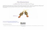 Nchantme - Beadsmith · 2016. 2. 29. · 1 Nchantme Weaving magic one bead at a time . Cobblestone Reversible Earrings . Cobblestone Earrings are fun, dangle earrings beaded with