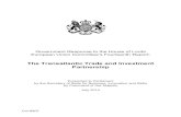 The Transatlantic Trade and Investment Partnership · 2014. 7. 11. · presented by the Transatlantic Trade and Investment Partnership (TTIP). 1. We welcome the Report’s recognition