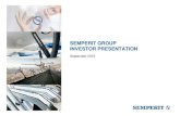 SEMPERIT GROUP INVESTOR PRESENTATION · 2016. 9. 26. · Semperit at a glance 2 Investor Presentation September 2016 I Investor Relations Solid balance-sheet structure 39% equity