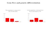 Gene flow and genetic differentiation - University of Idahosnuismer/Nuismer_Lab/314...Gene flow prevents the evolution of high levels of insecticide resistance! If the selection coefficient