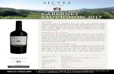 CABERNET SAUVIGNON 2017 · 2020. 8. 13. · CABERNET SAUVIGNON 2017 HISTORY Silvia Cellars takes its inspiration from our Italian wine producing family heritage. Our mission is to
