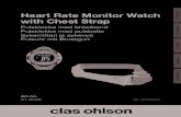 Heart Rate Monitor Watch English with Chest Strap · 2017. 9. 26. · English Chest strap L R 1. Open the chest strap by detaching the rectangular locking tabs from the strap. 2.