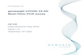 genesig® COVID-19 2G Real-Time PCR assay · 2020. 9. 28. · 5 29 genesig® Real-Time PCR COVID-19 2G D00011 IFU Issue 1.01 Published Date: 10th September 2020 Primerdesign Ltd 1.