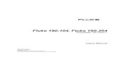 Fluke 190-104, Fluke 190-204 - Instrumart · PDF file 2010. 12. 16. · Fluke 190-104, Fluke 190-204 ScopeMeter® test tools Manufacturer Fluke Industrial B.V. Lelyweg 14 7602 EA Almelo