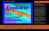 TEACHER'S GUIDE Pathfinder Vol. 17 No. 1...Explorer Magazine ExplorEr classroom magazines are written for each grade, 2-5. Through great storytelling and stunning photographs, the