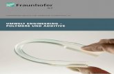 Polymere und Additive - Fraunhofer ICT · 2020. 11. 9. · Projektgruppe »Polymere und Additive« des Produktbereichs Umwelt Engineering am Fraunhofer ICT ... die Aufbereitung und