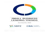 2nd Quarter, 2020 - Consumer Bankers Association · 2020. 10. 7. · Small Business Lending Trends | 2nd Quarter, 2020 Charge-off Percentages: All Accounts and Account Types Calculated