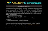 CDL Delivery Driver - Valley Beverage · 2018. 11. 11. · CDL Delivery Driver Do you enjoy driving and working ... we want you! Valley Beverage, a local beverage distribution company