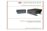 ProAct™ V Electric Powered Actuator and Driver€¦ · Woodward 1 Chapter 1. General Information The ProAct™ V driver converts either a 0–200 mA, 4–20 mA, or a PWM control