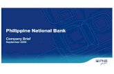 Philippine National Bank · 2020. 11. 20. · PNB Investor Presentation 9M 2020 Author: Bryan Daowan Created Date: 11/20/2020 1:20:54 AM ...