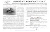 PONY TRACKS EXPRESS · 2019. 7. 3. · PONY TRACKS EXPRESS Newsletter of the Northwest Montana Posse of Westerners Supplemental Non-Member Meeting Announcement Issue Volume 6, Number