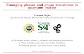 Emerging phases and phase transitions in quantum matterweb.mst.edu/~vojtat/files/SandT_Chemistry_slides0.pdf · Emerging phases and phase transitions in quantum matter Thomas Vojta