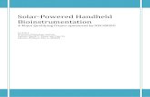 Solar‐Powered Handheld Bioinstrumentation · 2011. 3. 14. · handheld bioinstrumentation demonstration board while meeting significantly stricter power, size and cost constraints
