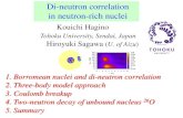 Di-neutron correlation in neutron-rich nucleikouichi.hagino/talks/RIKEN-HPCI14.pdf · Di-neutron correlation：spatial localization of two neutrons parity mixing neutron-rich nuclei: