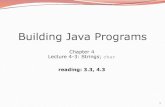 Building Java Programs - University of Washington3 Objects object: An entity that contains data and behavior. data: variables inside the object behavior: methods inside the object