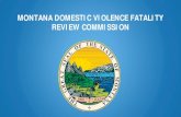 MONTANA DOMESTIC VIOLENCE FATALITY REVIEW COMMISSION · 2018. 1. 31. · • Provide regular training to public assistance case managers on the good cause exemption for domestic violence