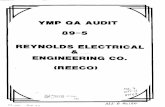 YMP QA AUDIT 89-5 REYNOLDS ELECTRICAL ENGINEERING CO. … · 2012. 11. 17. · FOR PARTICIPA:&ON OF STATE, DRISiL AND NRC RZPLES.sTAT:VES AS OBSERV2.S ON DOE AUDITS 1. The QA Manager
