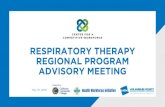 RESPIRATORY THERAPY REGIONAL PROGRAM ADVISORY …€¦ · respiratory care practitioner (rcp) neonatal resuscitation program (nrp) certified respiratory therapist basic life saving
